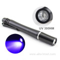 Promotional uv led 395nm flashlight pen light